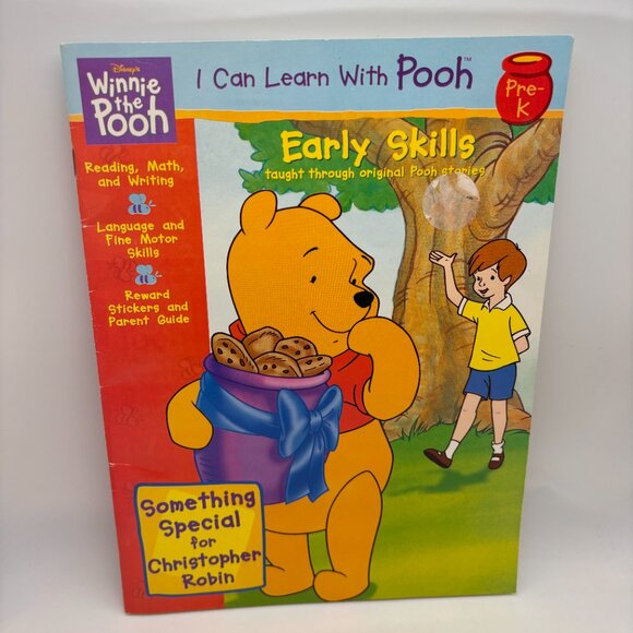 Disney Winnie the Pooh & Friends Pooh Tigger Educational Work Books w/ Stickers - Picture 4 of 11